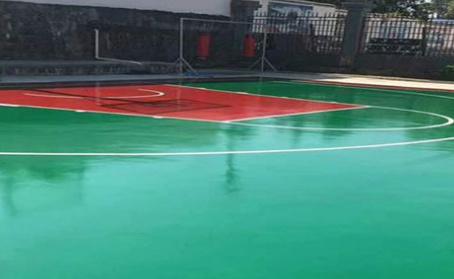 龙岩篮球场翻新地面